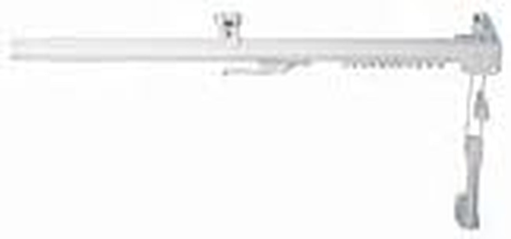 66" - 120" One Way Draw Adjustable Traverse Curtain Rod - Right
