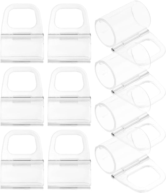 Housoutil 10PCS Roller Shade Pulls, Shades Grips for Window, Plastic Grips for Roller Shades for Pull down Shades Blinds Windows Home Accessories