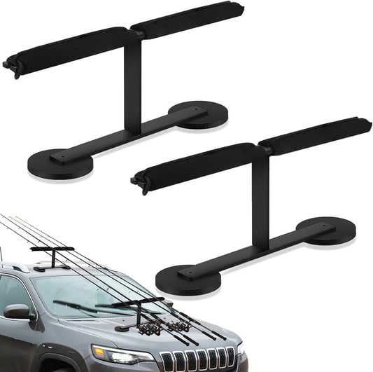 Nuenen Fishing Rod Holder for Truck Fishing Rod Racks for Vehicles Magnetic Rod Mount Carrier for SUV Metal Roof and Hood