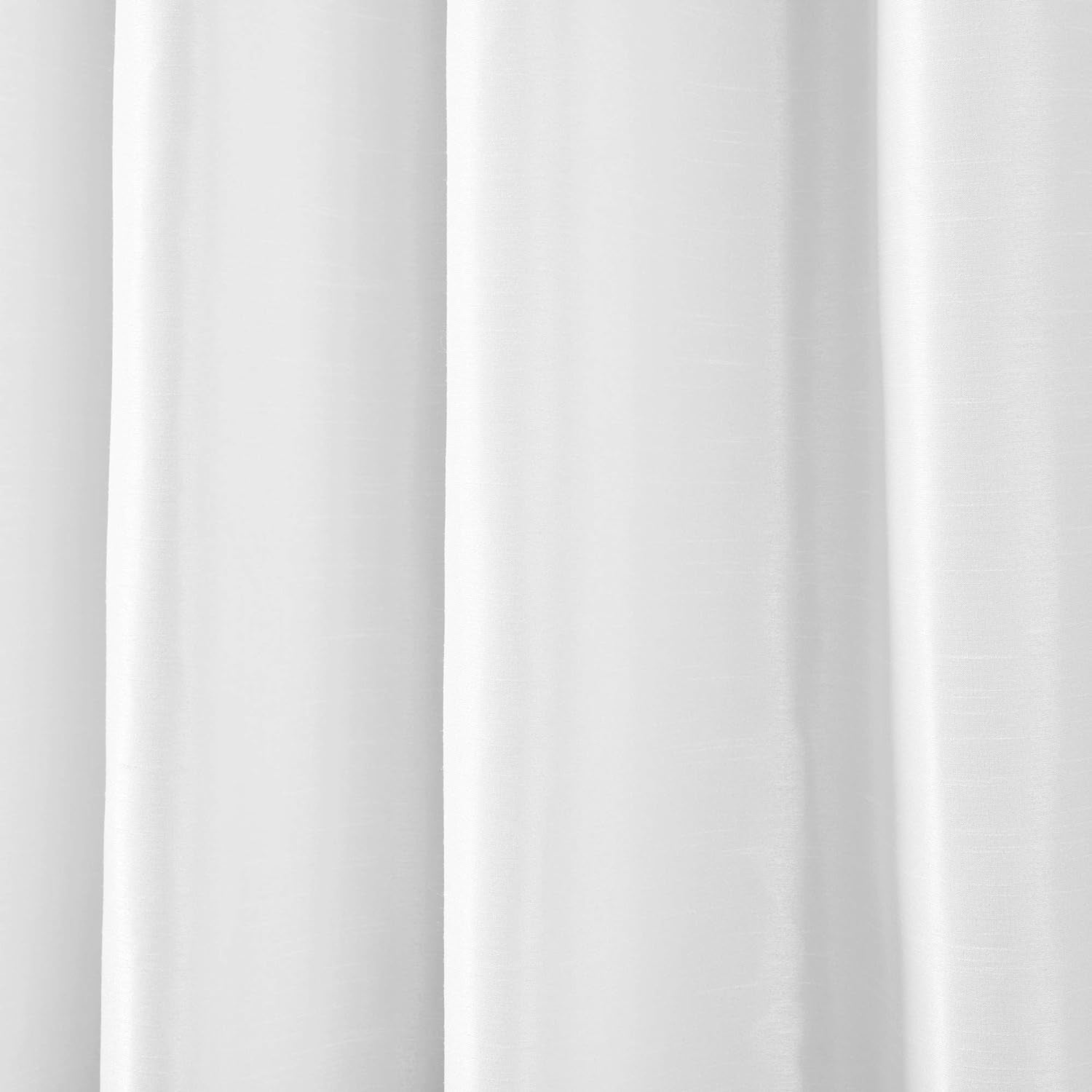 Lush Decor, White Venetian Solid Color Window Panel for Living, Dining, Bedroom (Single Curtain), 54" W X 84" L