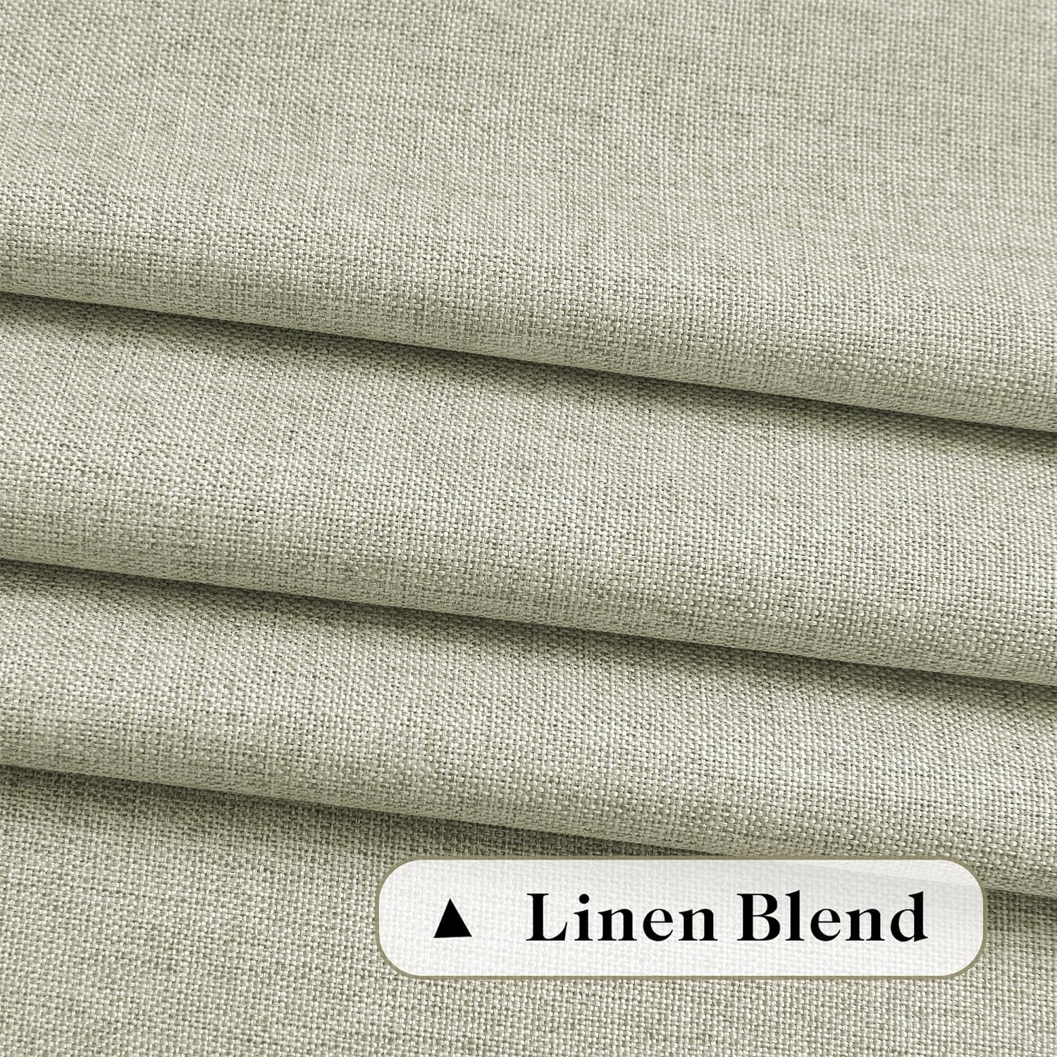 Linen Sheer Window Curtains, Rod Pocket & Back Tab Modern Semi Sheer Panels Privacy with Light Filter Linen Drapes for Sliding Glass Door/Living Room, W60 X L84, 2 Pieces  DONREN   