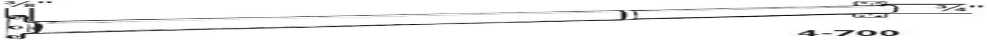 Graber Flat Lock-Seam Sash Rod (11 to 20-Inch Adjustable Width, White)