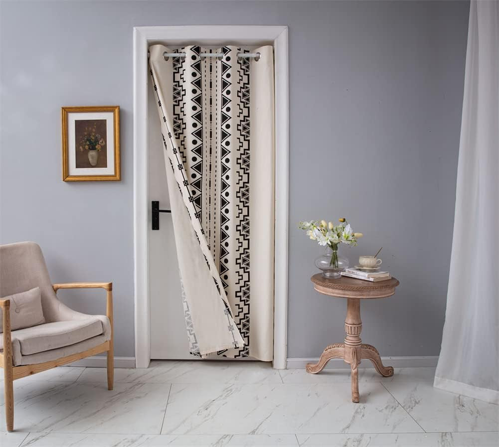F-CHU Boho Door Curtains for Doorways Privacy,Room Divider Curtains, Insulated Curtains,1 Panel 47X79 Inch,Suitable for Door Width27-39Inch (NOT Include Rome Bar, Telescopic Rod)  F-CHU   