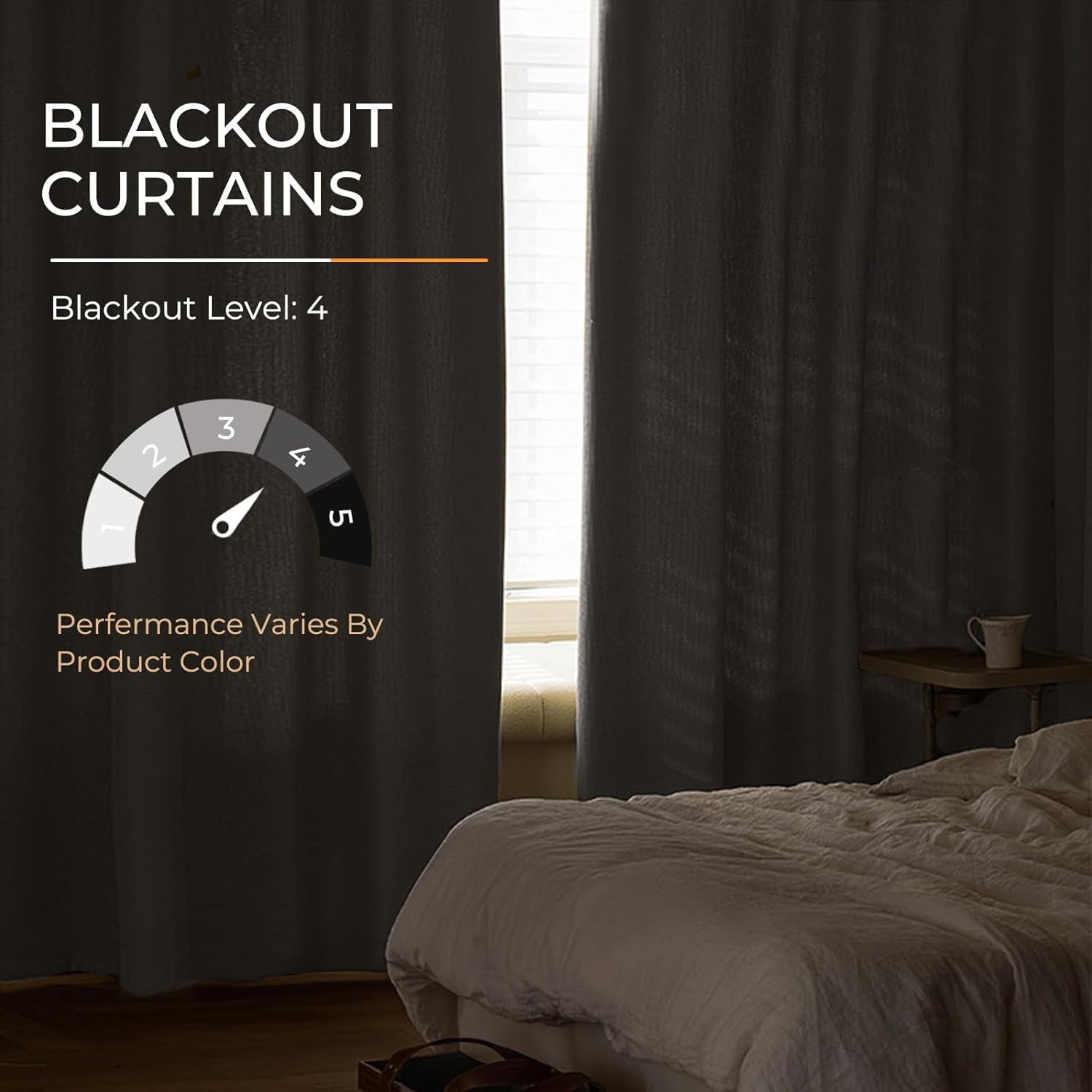 100% Blackout Shield Faux Linen Blackout Curtains for Bedroom 84 Inch Length 2 Panels Set, Cream Curtains with Back Tab/Rod Pocket, Thermal Insulated Drapes for Living Room, 50" W X 84" L, Cream  100% Blackout Shield   