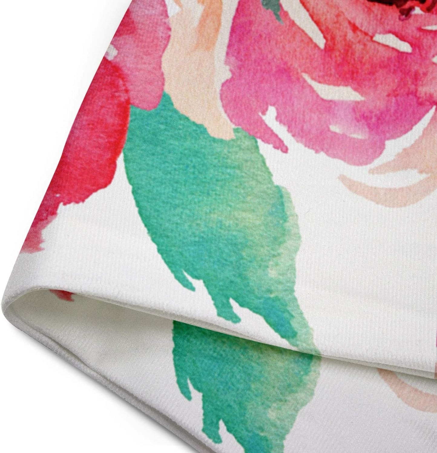 Emvency Throw Pillow Cover Watercolor Peonies Pink Turquoise Summer Bouquet Decorative Pillow Case Girly Home Decor Square 18 X 18 Inch Cushion Pillowcase
