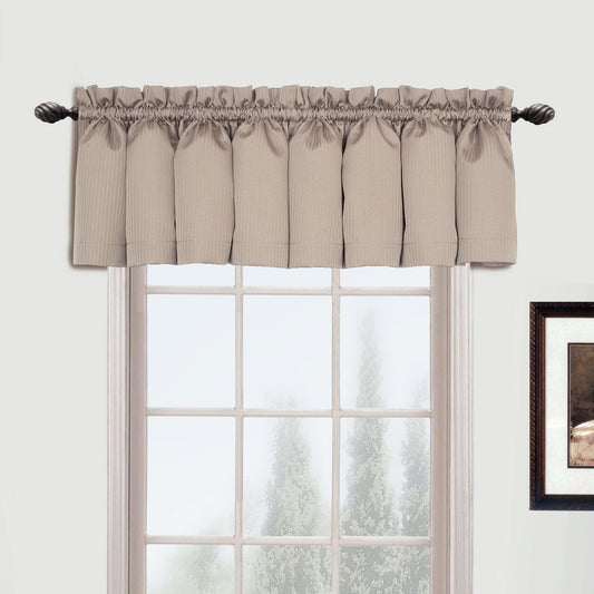 Metro Woven Straight Valance, 54 by 16-Inch, Natural