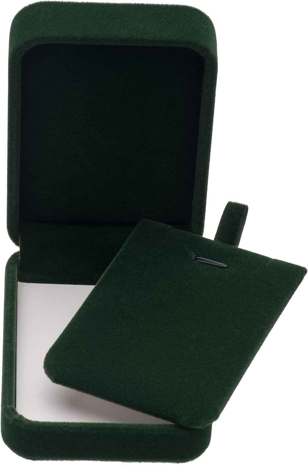 Classic Velvet Jewelry Gift Box Case for Necklace Pendant (Green)