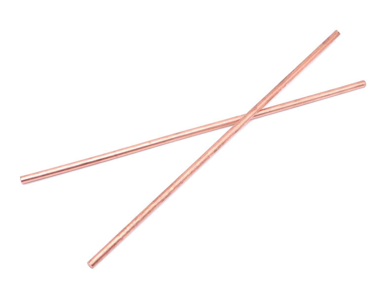 6Mm Copper round Rod, VERNUOS 2PCS Copper round Rods Lathe Bar Stock, 6Mm in Diameter 300Mm(11.8In) in Length