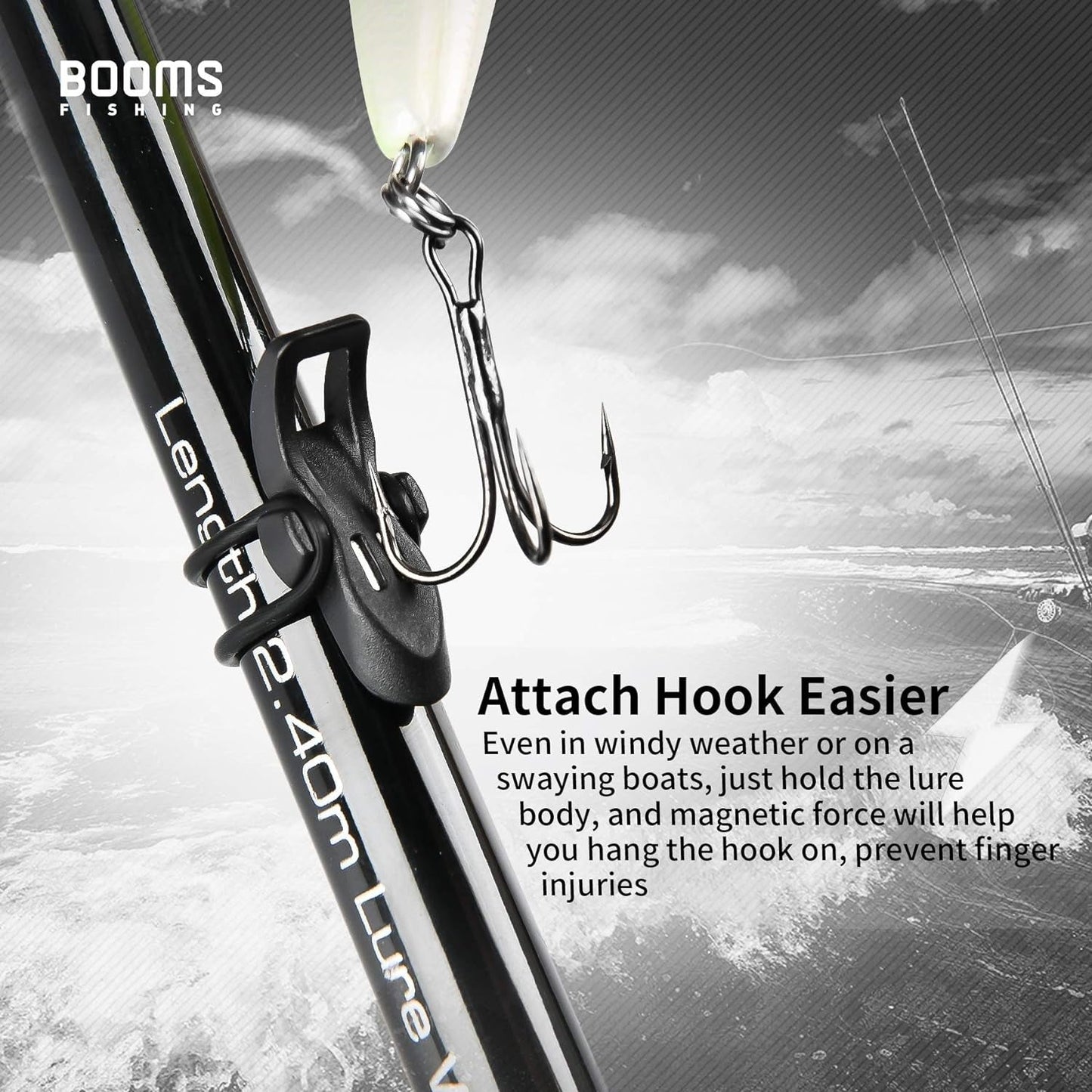 Booms Fishing HK1 Magnetic Hook Keeper