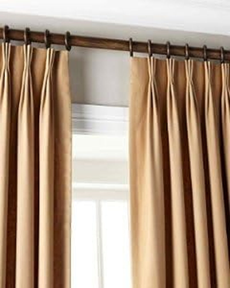 Silk N Drapes and More 100% Linen Pinch Pleated Lined Window Curtain Panel Drape (White, 27" W X 96" L)  imported Burlap 27 In X 108 In (W X L) 