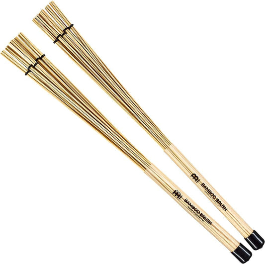 Meinl Stick & Brush Bamboo Drum Brushes Pair, Multi-Rod Bundle Specialty Drumsticks — for Jazz, Acoustic, and Low Volume Music, Natural, 15.120" Long, 0.560" Grip (SB205)