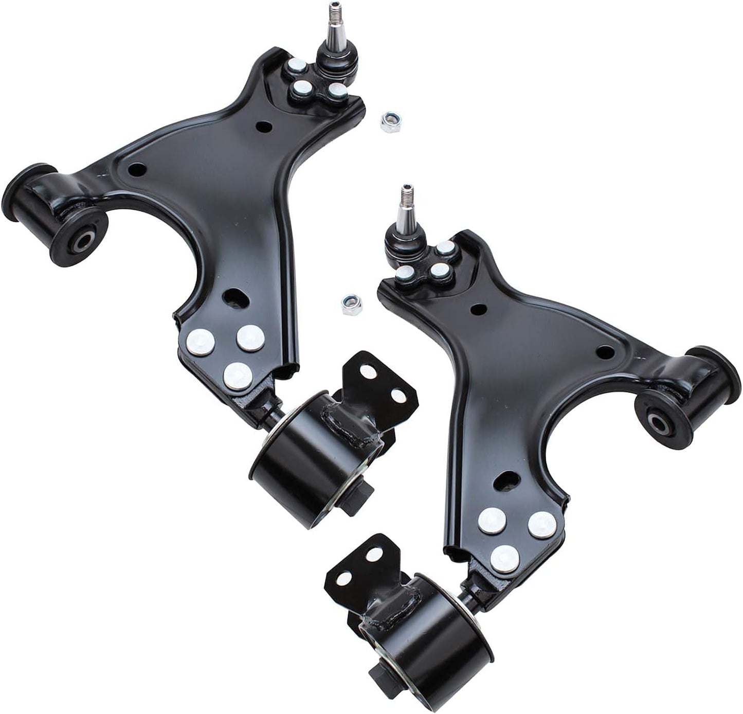Detroit Axle - Front 6Pc Suspension Kit for 2008-2017 Buick Enclave Chevy Traverse 2007-2016 Acadia Saturn Outlook 2 Lower Control Arms with Ball Joints 2 Sway Bars 2 Outer Tie Rods Replacement