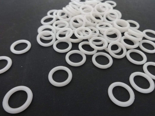 White Plastic Rings for Roman Shades 5/8" 50 per Pack