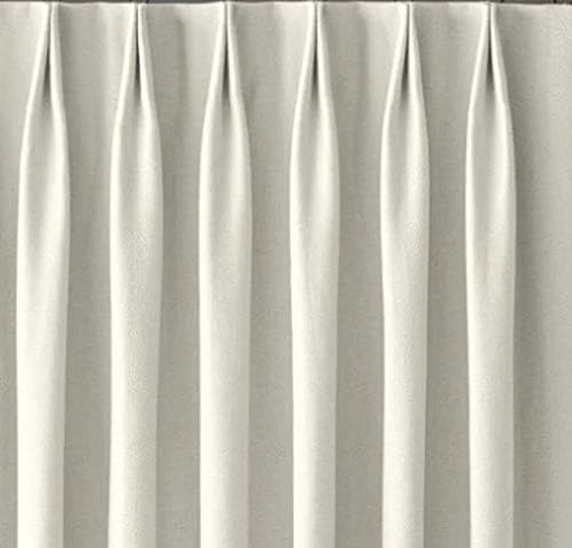 Add Pinch Pleat to Our Custom Made Curtain (100" Wide 1 Panel Single Pinch Pleat 4" High) Curtains Are NOT Included  Ikiriska 100" Wide Euro Pinch Pleats 1 Panel  