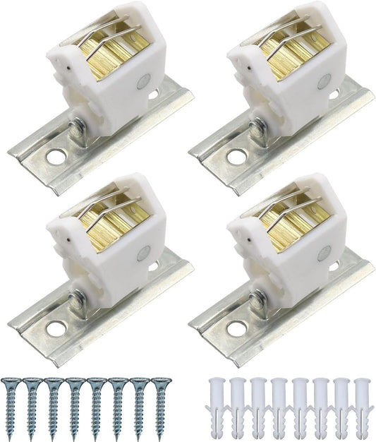 4Pcs Shade Cord Lock with 8Pcs Screws for Roman and Austrian Shades, Holds up to 3 Cords Window Blind Lock Roman Shade Lock Accessories