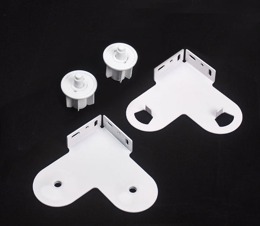 Double Roller Blind Bracket -Roller Blinds Replacement Parts Kit for 1.5"(38Mm) Tube, Included 2X End Plug