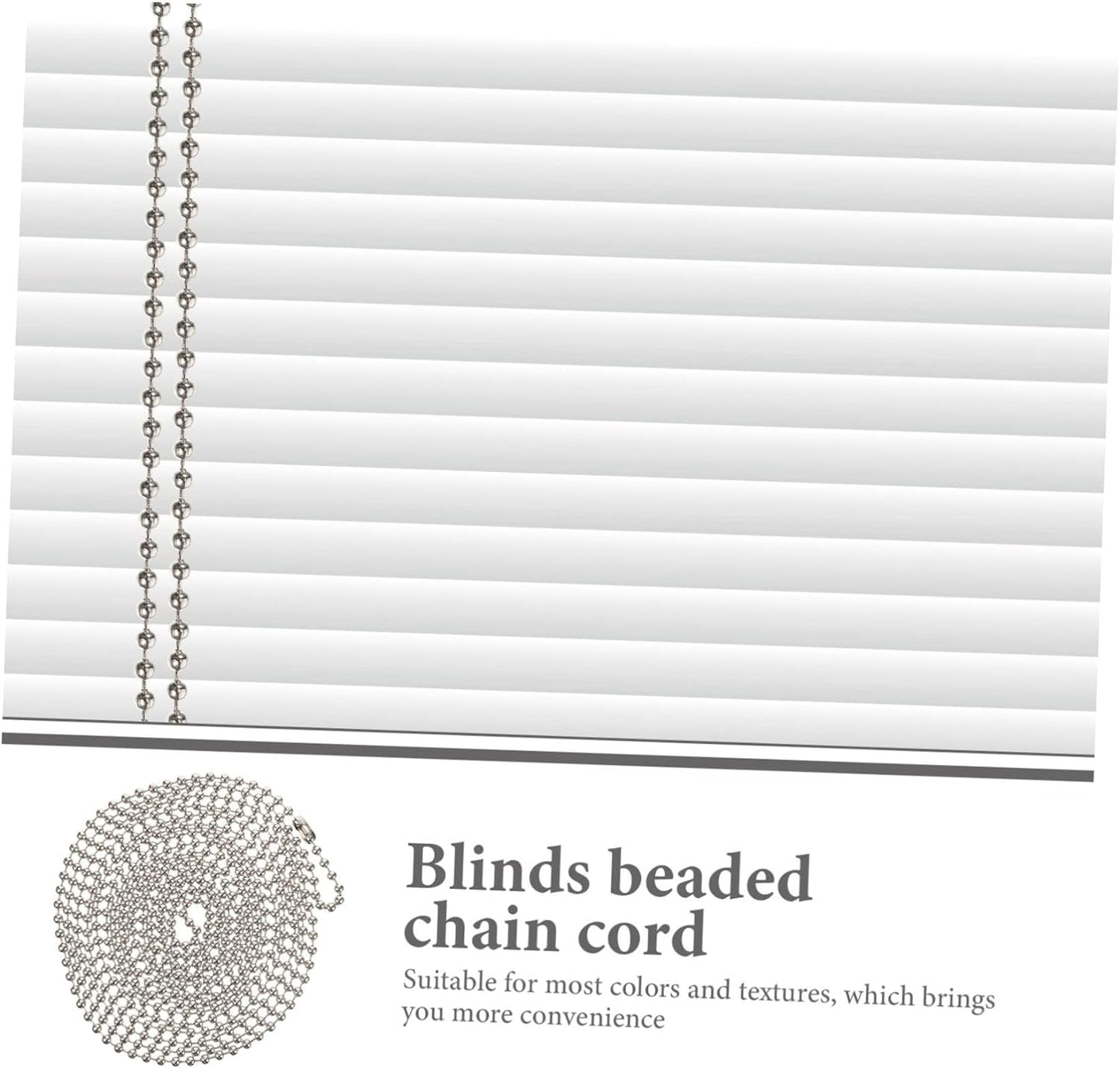 ARTIBETTER 5 Sets Blinds Pull Beads Roller Blind Accessories Chains Blind Outdoor Roller Shade Beaded Chain Curtain Beaded Chain Cord Metallic Curtains Curtain Bead Rope the Chain Repair