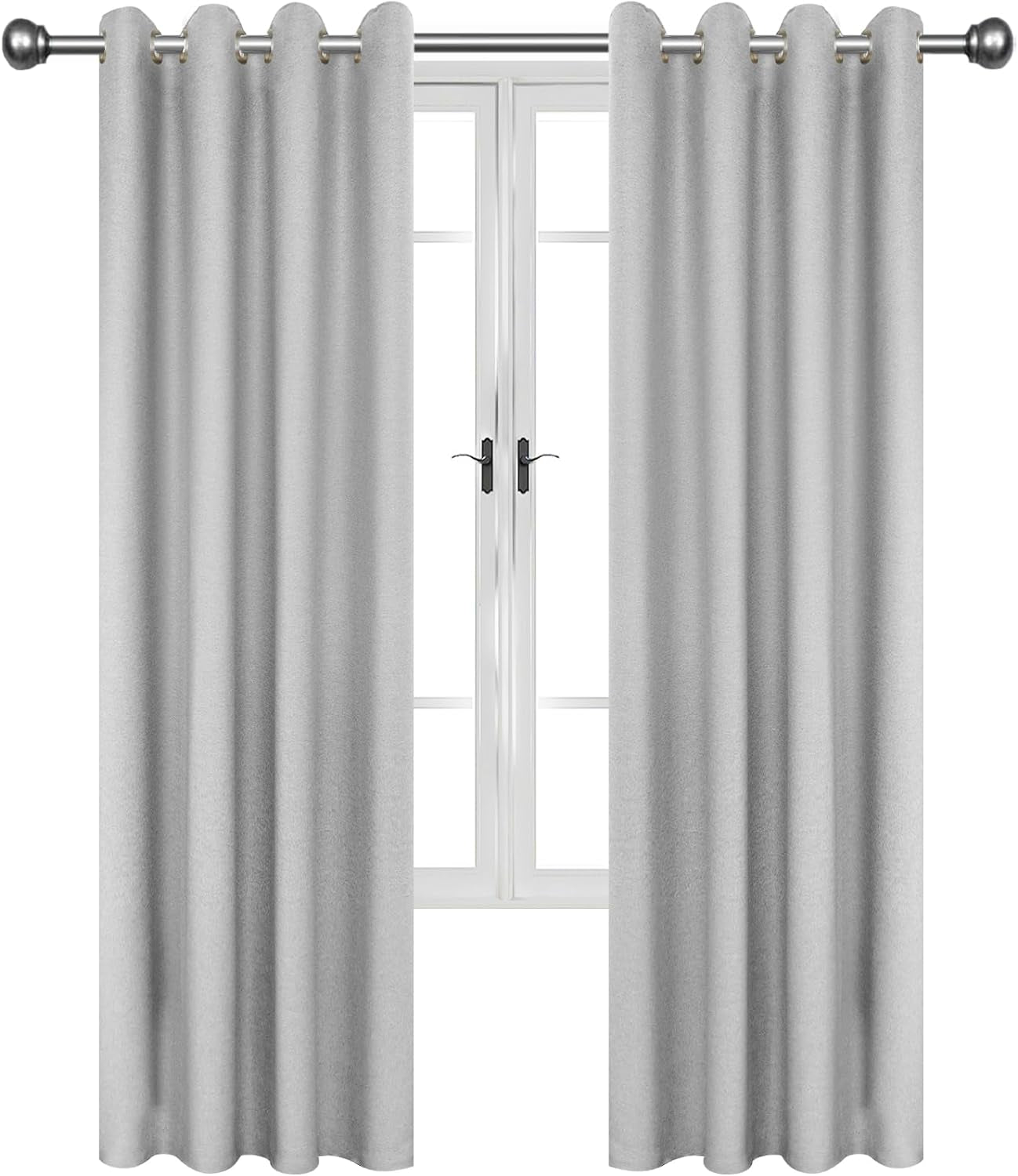 JIVINER Blackout Curtains 84 Inches Long Soundproof Thermal Insulated Curtains/Drapes/Panels for Kid'S Room (Baby Pink, W42 X L84,2 Panels)  JWN E-Commerce Linen Light Grey W42 X L84 ,2 Panels 