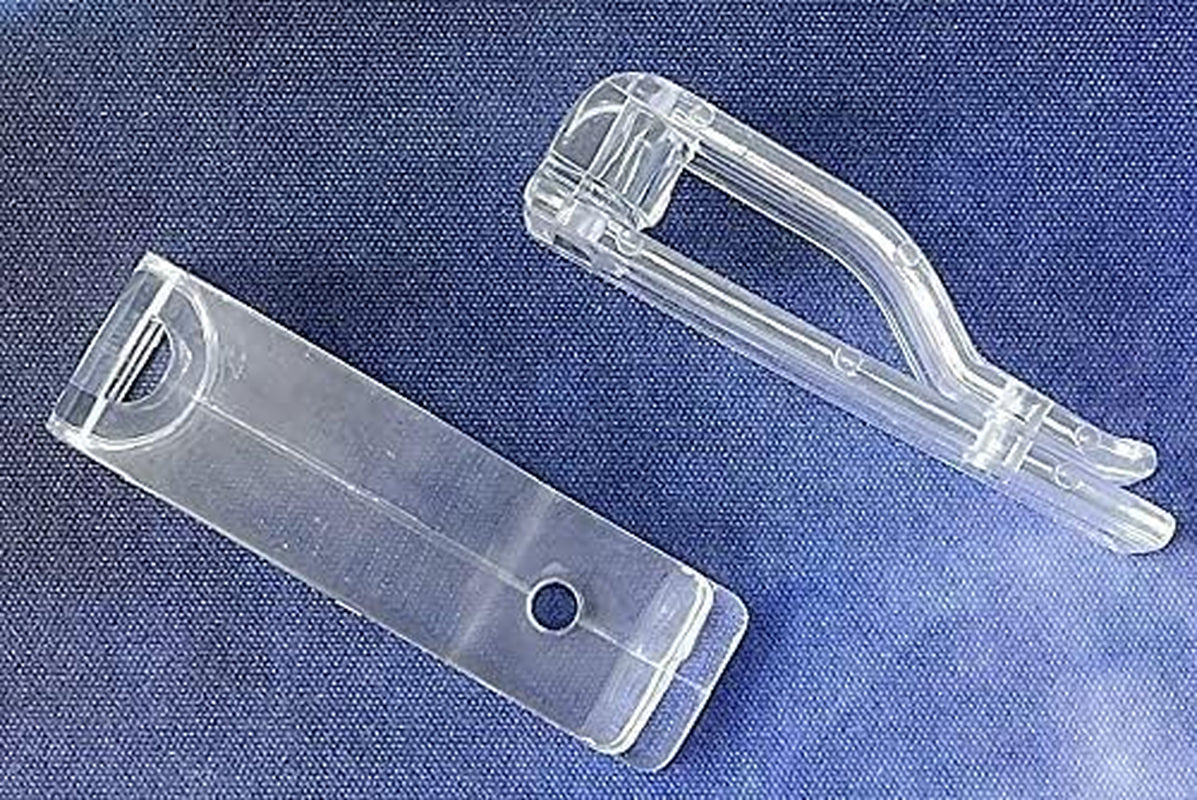 4Pcs Roller Shade Clear Saftey Chain Retainer and Cord Guide Fixation Hook P Clip for Roller Blinds Cord Loop and Bead Chain Tension Device