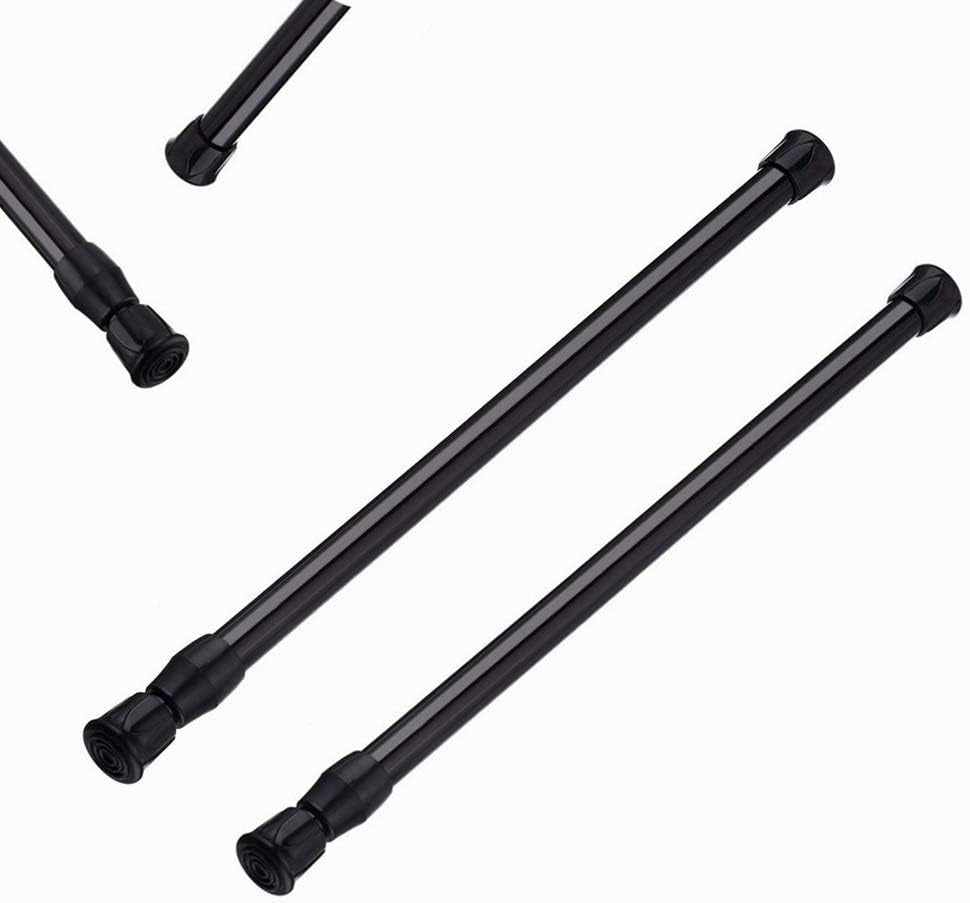 1 Piece Small Spring Curtain Tension Rods Adjustable Extension Rod for Cupboard Bathroom Window Closet -11.8-19.7 Inch /30-50Cm