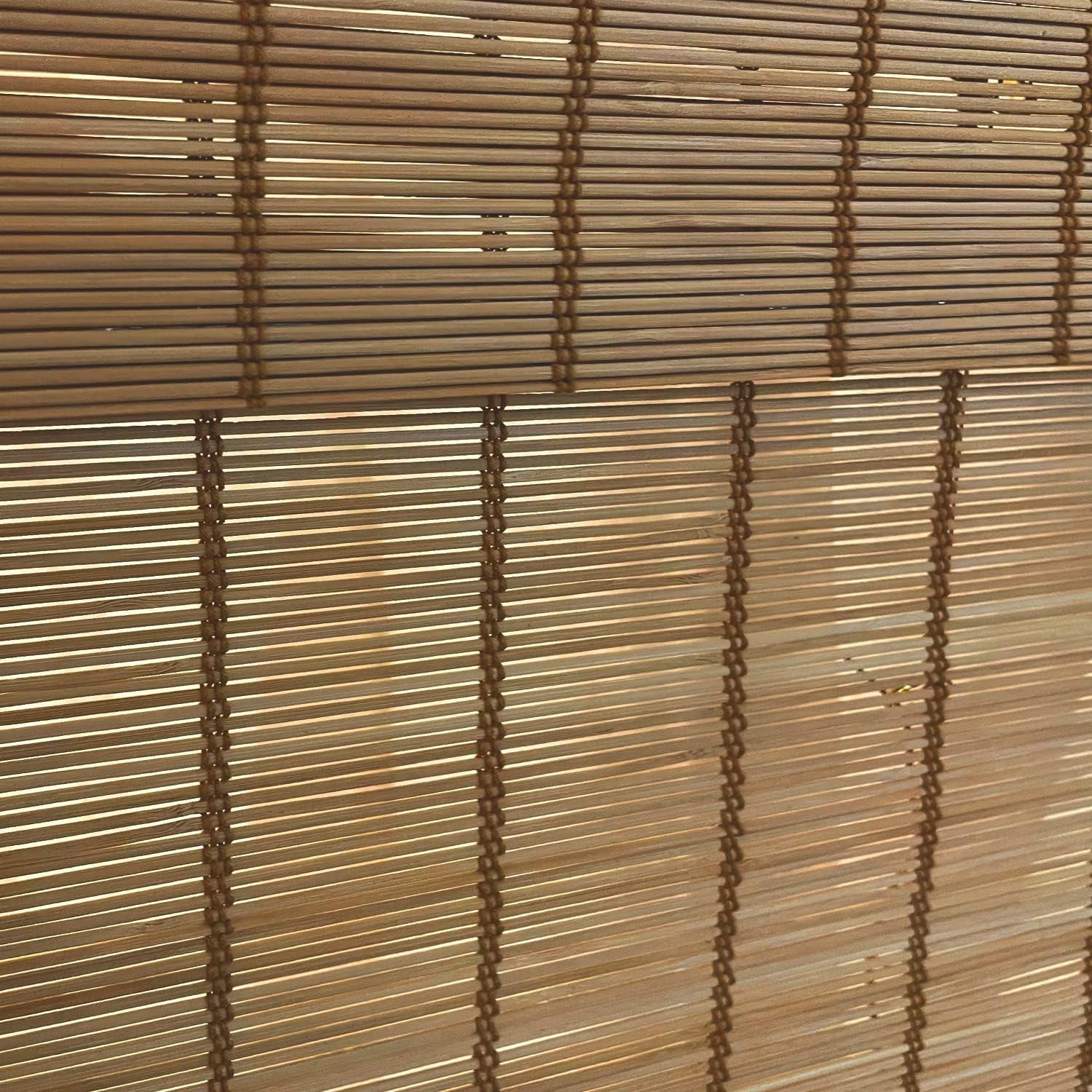 MOOD Custom Bamboo Shades | Modern | Cordless Bamboo Roman Shades for Windows and Doors (Natural Woven) | Modern (Sheer) | Sample Swatch Kit