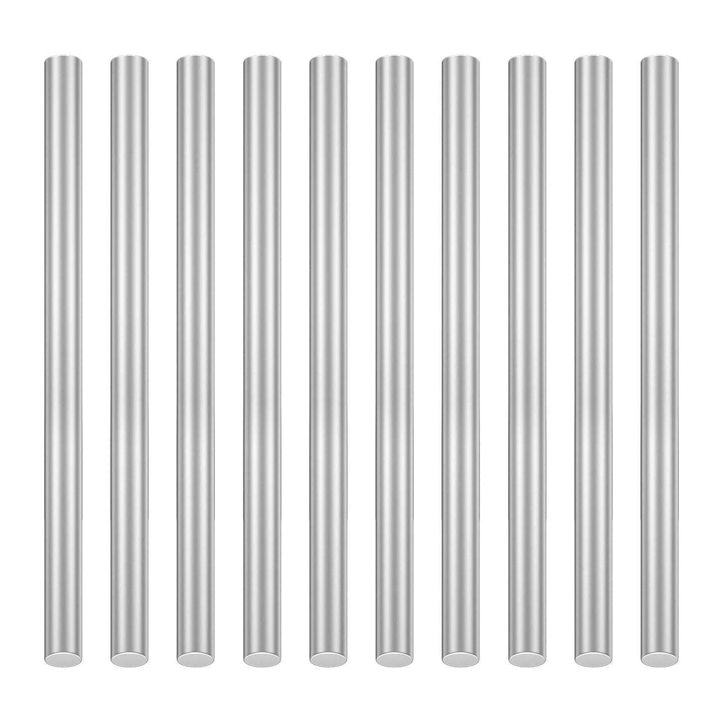 Aluminum round Rods Assortment Kit, Lathe Bar Stock, Diameter 1.0-8.0Mm, Length 100Mm for DIY Craft Making (27 Pieces)