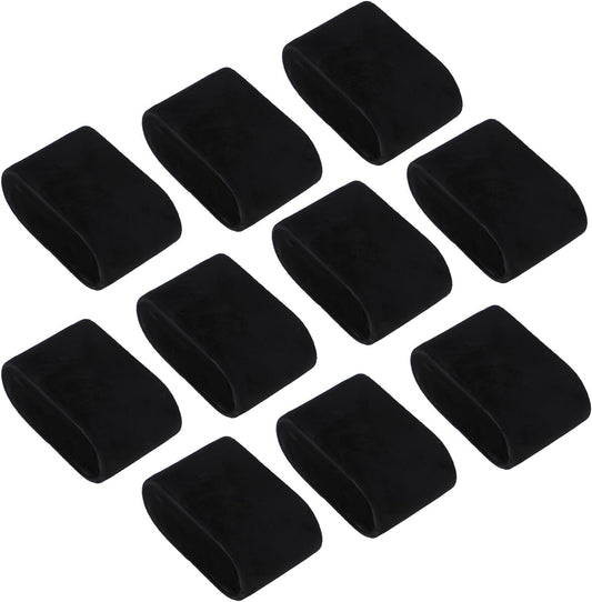 10 Pack Velvet Bracelet Pillow Small Black Watch Display Pillow Velvet Bracelet Pillow Jewelry Displays Bangle Cushions for Watch Box Jewelry Display Storage Case