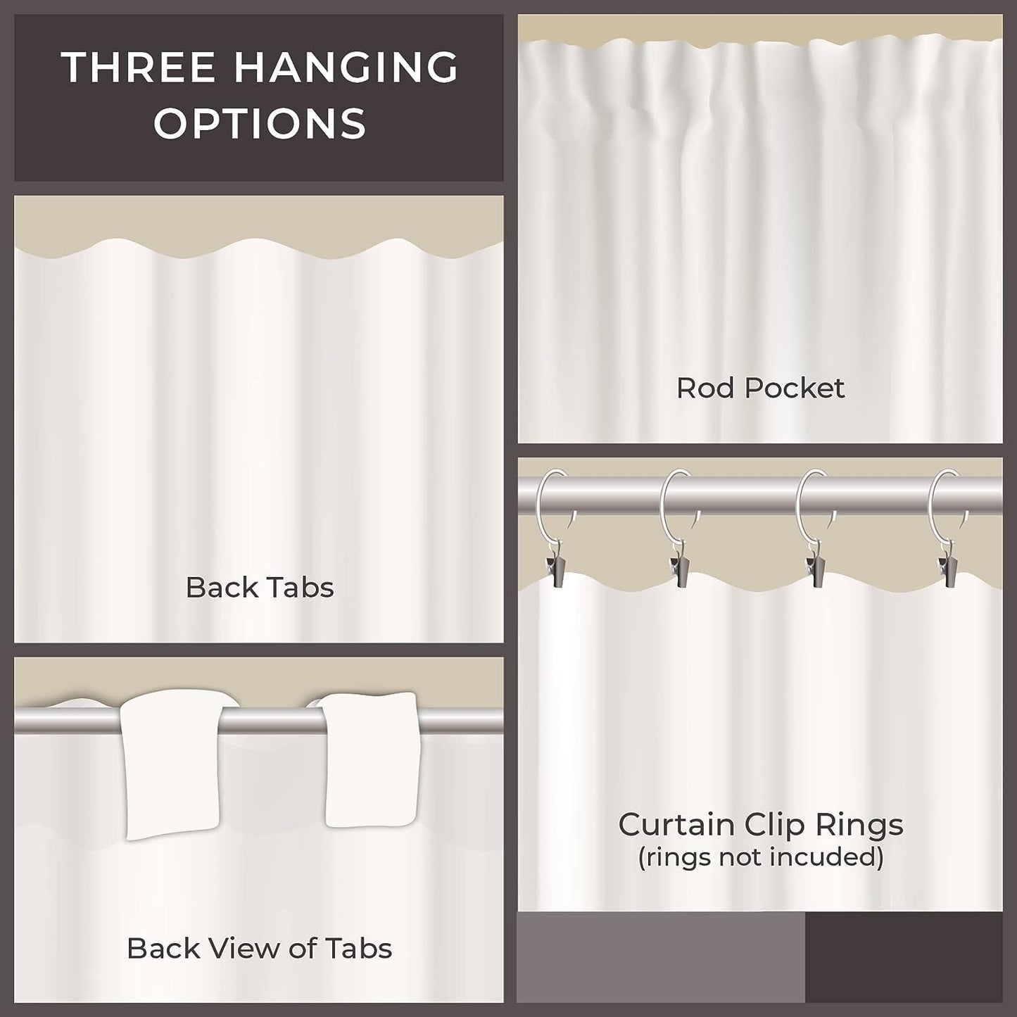 Piper Classics Provincial Linen White Ruffled Panel Curtains, Set of 2 Panels, 84" Long X 40" W, 100% Linen Drapes  Piper Classics   