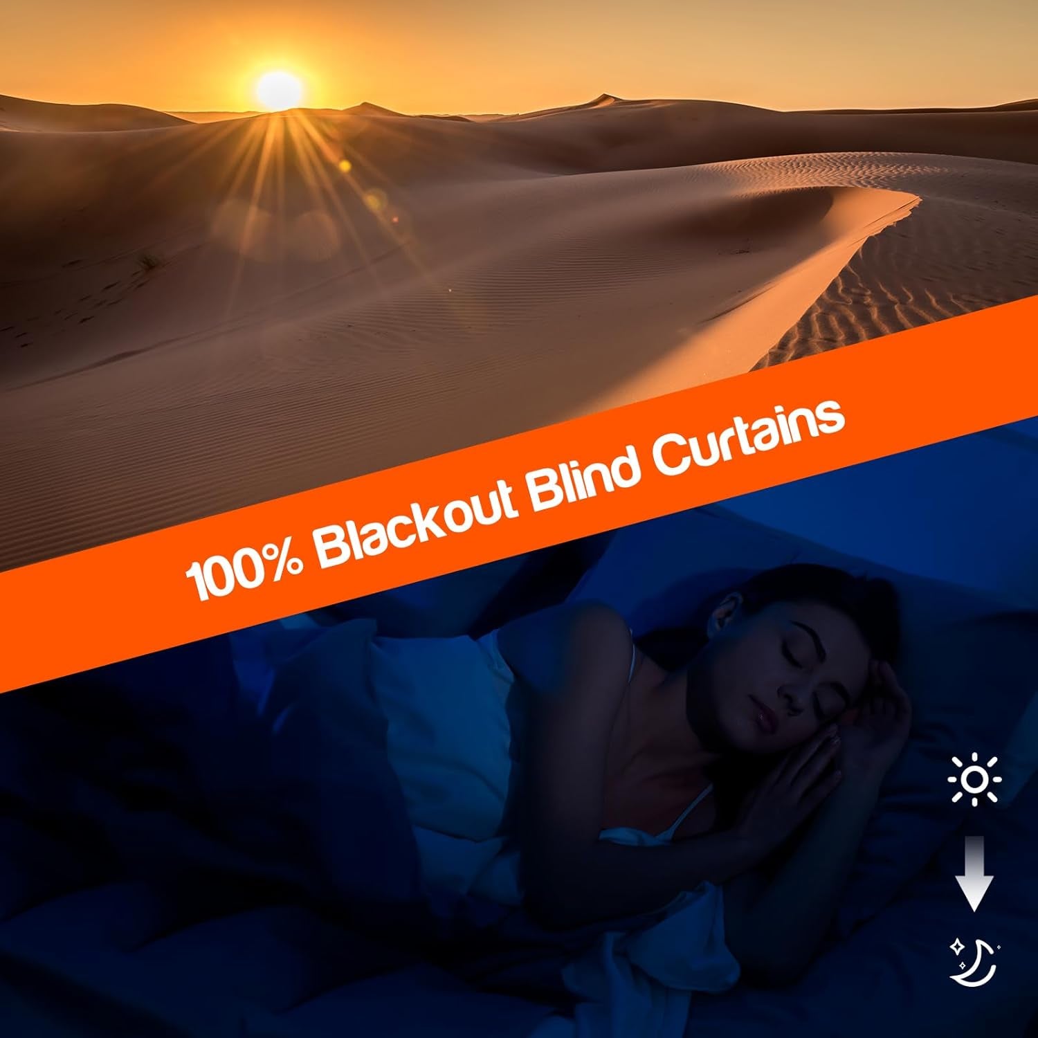100% Blackout Curtains, No Drill Blackout Shades (79"X 58"), with Hook and Loop Tape, Blackout Blinds, Black Out Curtains for Bedroom Windows, Baby Nursery, Dorm Room, Office or Travel Use  Suzhou Aishang Outdoor Products Co.,Ltd   