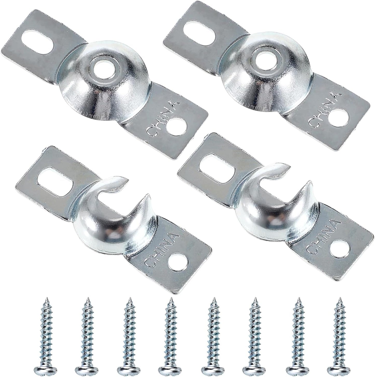 Sumnacon Metal Window Shade Brackets-4Pcs Roller Shade Hardware inside Mount with Screws,Sturdy Roller Shades Bracket for Living Room,Bedroom,Offices
