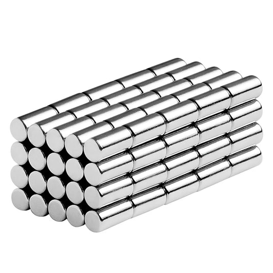 Cylinder Rod Magnets 3X6Mm - Magnetic Pins Tacks Sticks Adhesive Holder Lifter Fastener Magnet Cylinders 1/8X1/4 (100 Pack)