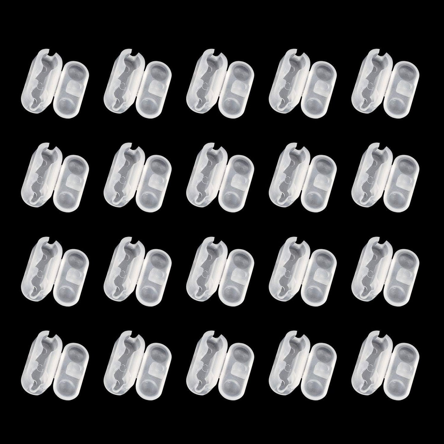 PAGOW Plastic Chain Connector, 20Pcs Replacement Vertical Roman Roller Blind Ball Chain Cord Connector Clips, Beaded Chain for Roller Shades and Vertical Blinds