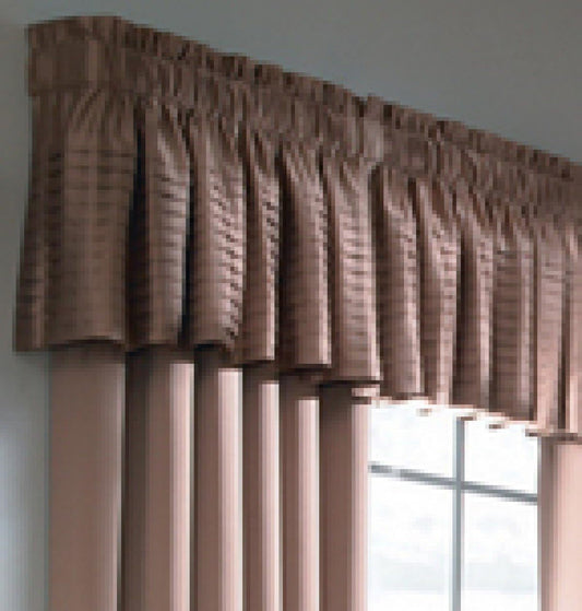 1 X 18" L X 45" W Tan Lincolnshire Tailored Valance (One Panel)