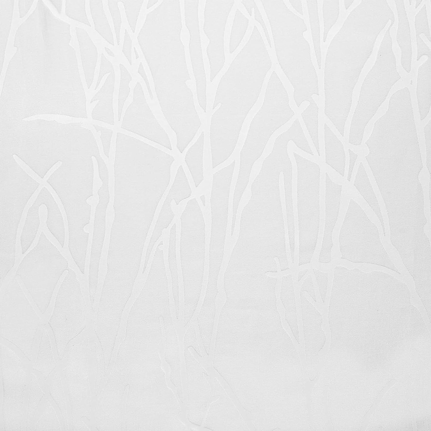 Exclusive Home Edinburgh Sheer Branch Burnout Grommet Top Curtain Panel Pair, 52" X 84", Winter White