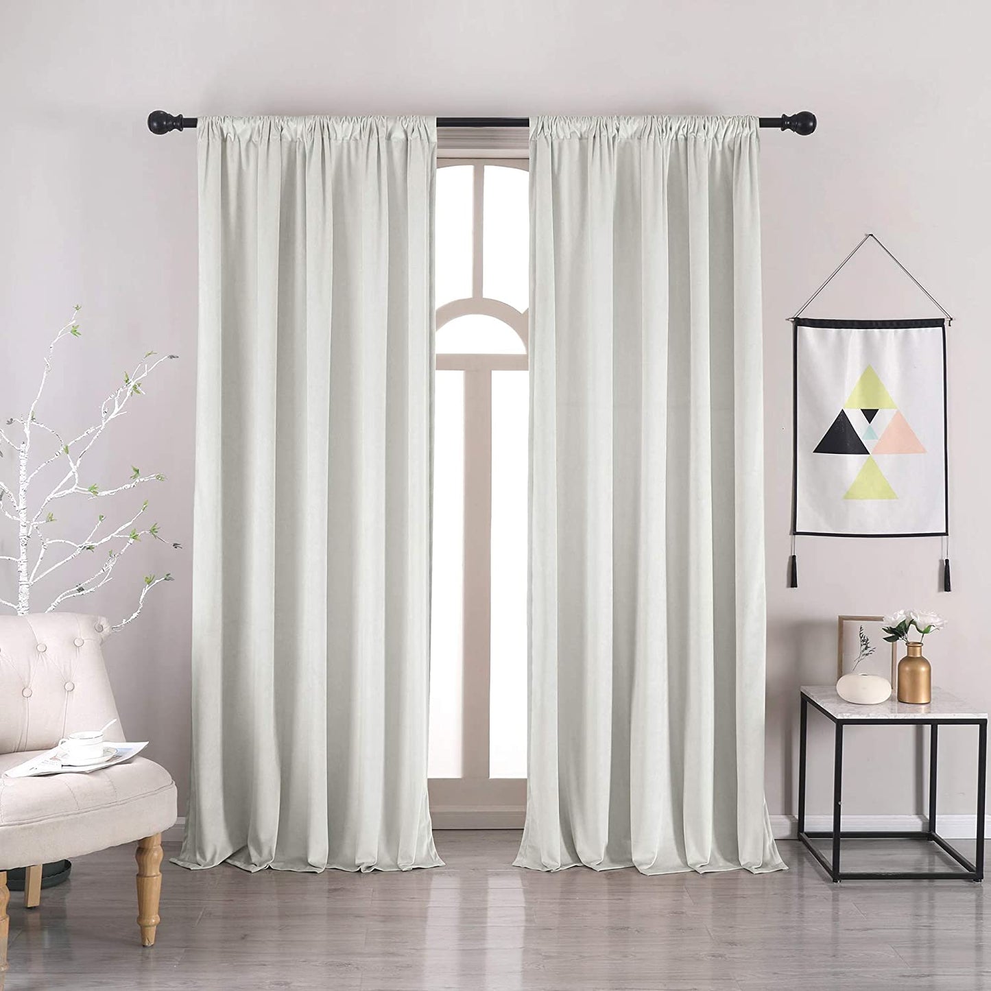 Nanbowang Green Velvet Curtains 63 Inches Long Dark Green Light Blocking Rod Pocket Window Curtain Panels Set of 2 Heat Insulated Curtains Thermal Curtain Panels for Bedroom  nanbowang Bleach 42"X84" 
