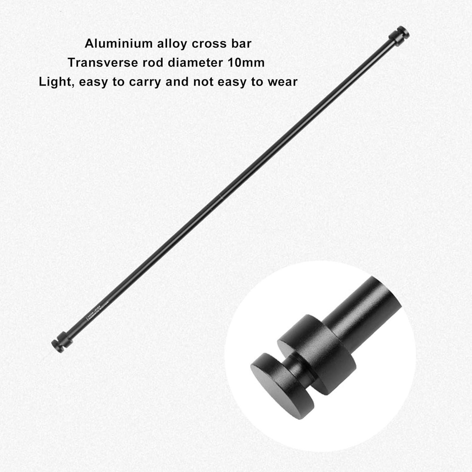 Adjustable Magnetic Rod, Metal Suspension Rod with Magnet Hook 10Mm Lightweight Camping Magnetic Hanging Rod for Home Outdoor