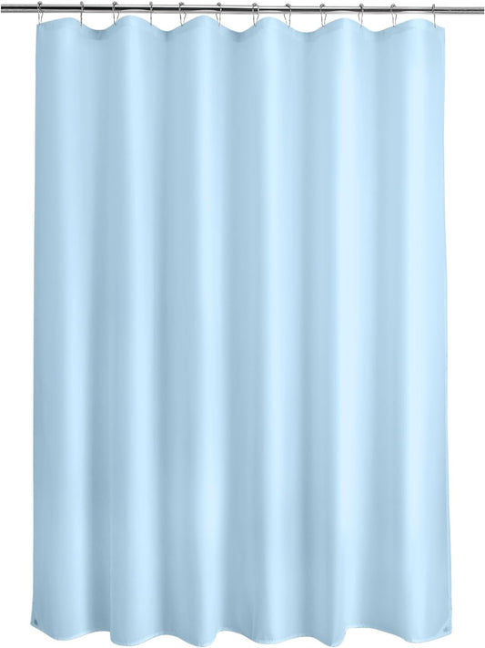 Titanker Fabric Shower Curtain Liner, Baby Blue, Waterproof, Lightweight, Machine Washable, 70 X 72 Inches
