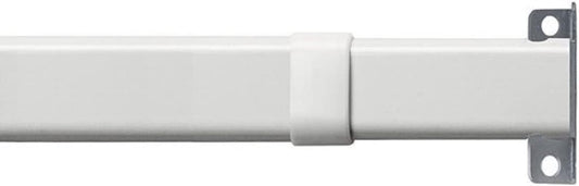 Graber Flat Lock-Seam Sash Rod (11 to 20-Inch Adjustable Width, White)
