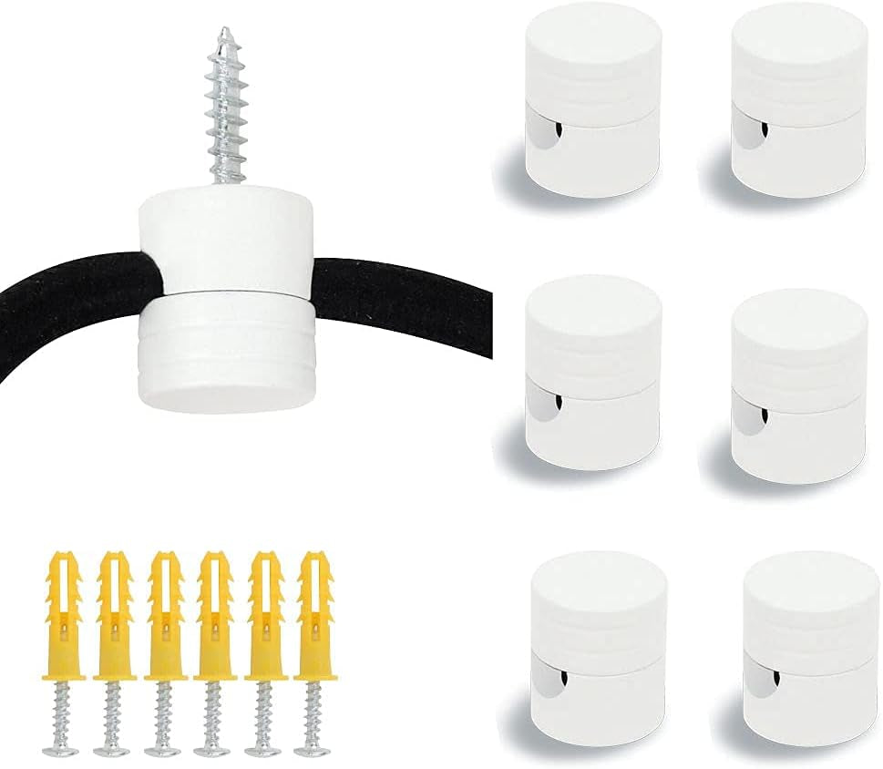 Matte Gold Swag Hook for Chandelier Ceiling Lights Cable,6 Pack Lamp Hook for Hanging Pendant Lighting Fixture,Modern Hook