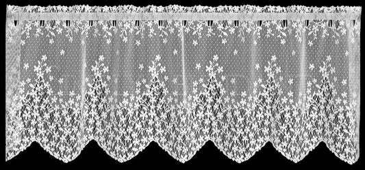 Heritage Lace Blossom 42-Inch Wide by 15-Inch Drop Valance, Ecru