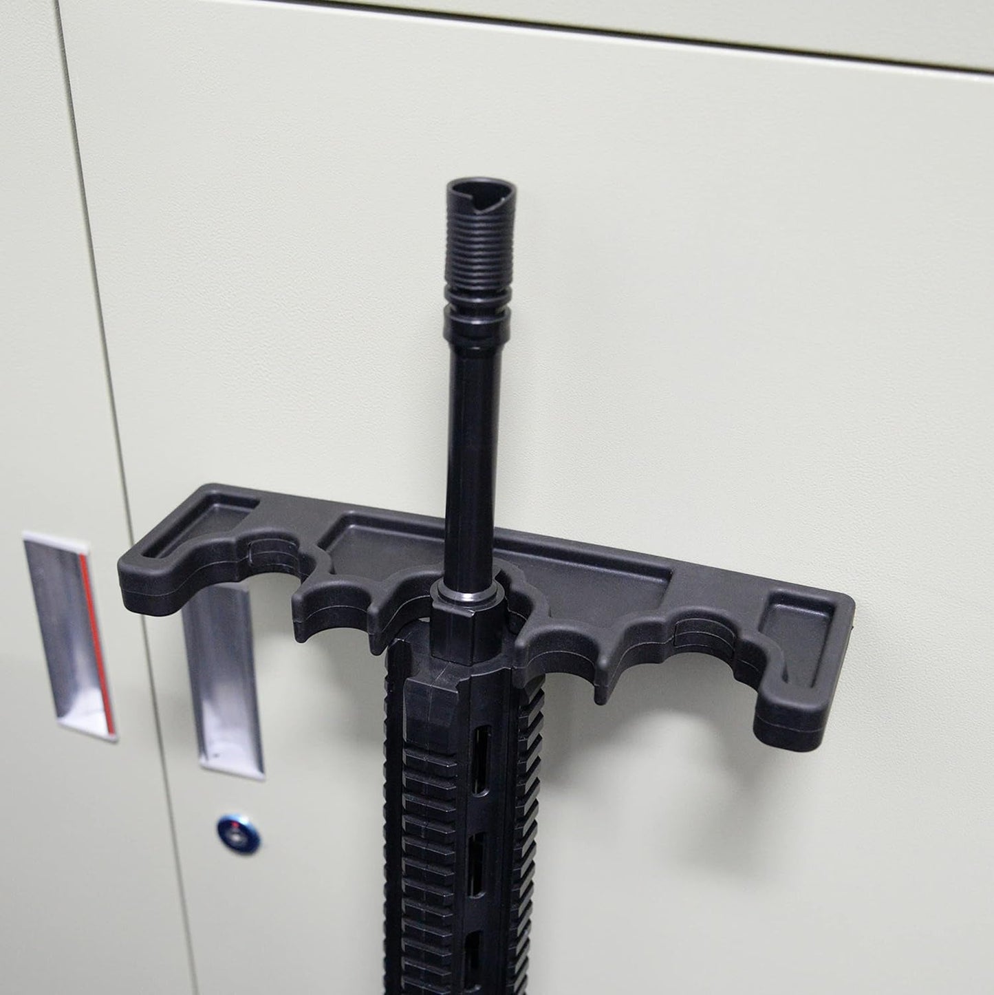 Magnetic Rifle Rack, Durable Rubber Gun Rack for Gun Storage, Magnetic Gun Holder in Gun Cabinet, Shotgun Rifle Barrel Rest Gun Safe Organizer Indoor Gun Racks