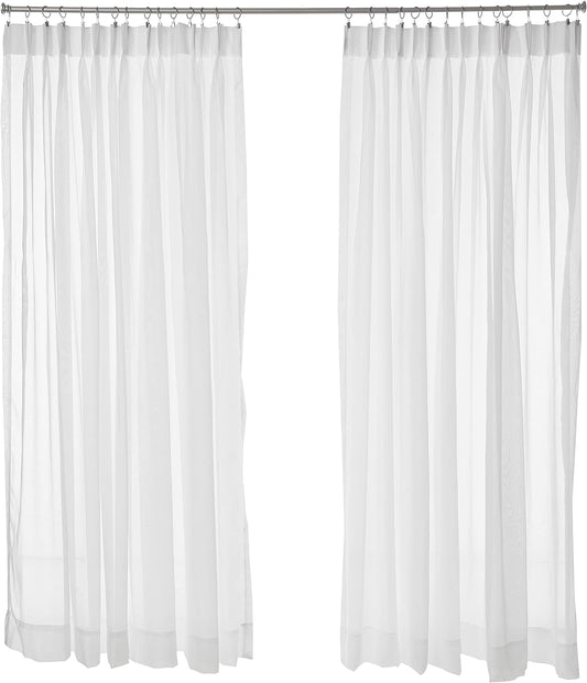 Stylemaster Splendor Pinch Pleated Drapes Pair, 2 of 60" by 84", White  Stylemaster Home Products White 60 In X 84 In | Pinch Pleat Pair 