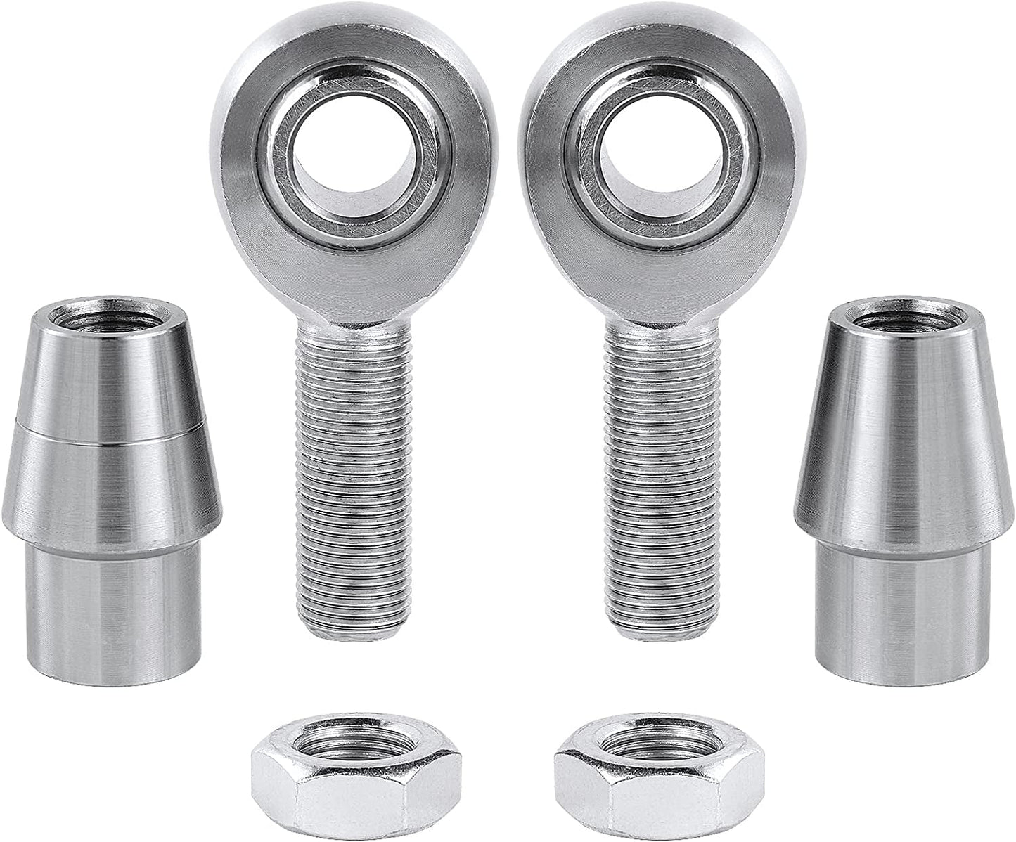 5/8” Heim Joints Rod End Kit,.625" Chromoly Heim Joints Panhard Rod End Kit for Steering,Suspension, Traction Bars, Right&Left Hand Thread Steering Joints with Tube Adapters & Jam Nuts - 2Set