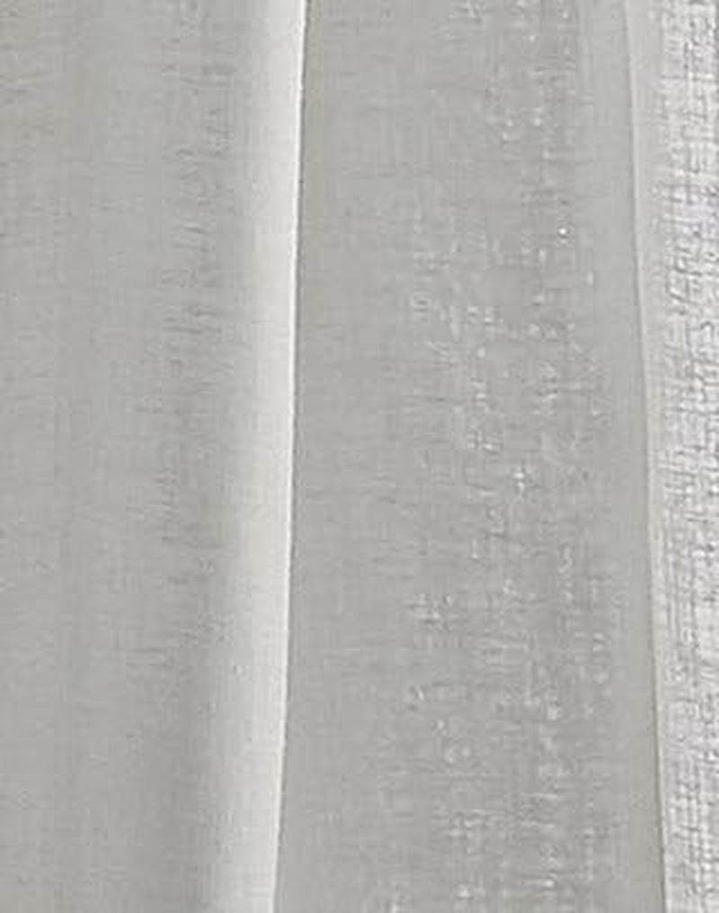 DKNY Paradox Pencil Pleat Sheer Window Curtains for Living Room Panel Pair, 108 Inch, Silver  CHF   