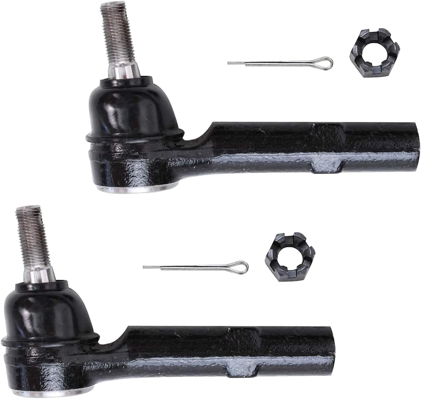 Detroit Axle - Front 6Pc Struts Kit for GMC Acadia Chevy Traverse Buick Enclave Saturn Outlook, 2 Struts and Coil Springs 2 Tie Rods 2 Sway Bar End Links Replacement Suspension
