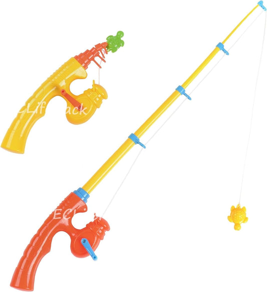 Cozybomb™ Magnetic Fishing Toy Pole 2 Pack for Replacement - No Fishes Are Included - Bathtime Carnival Toddler Education Teaching - Fishing Poles Rod (X-Large)