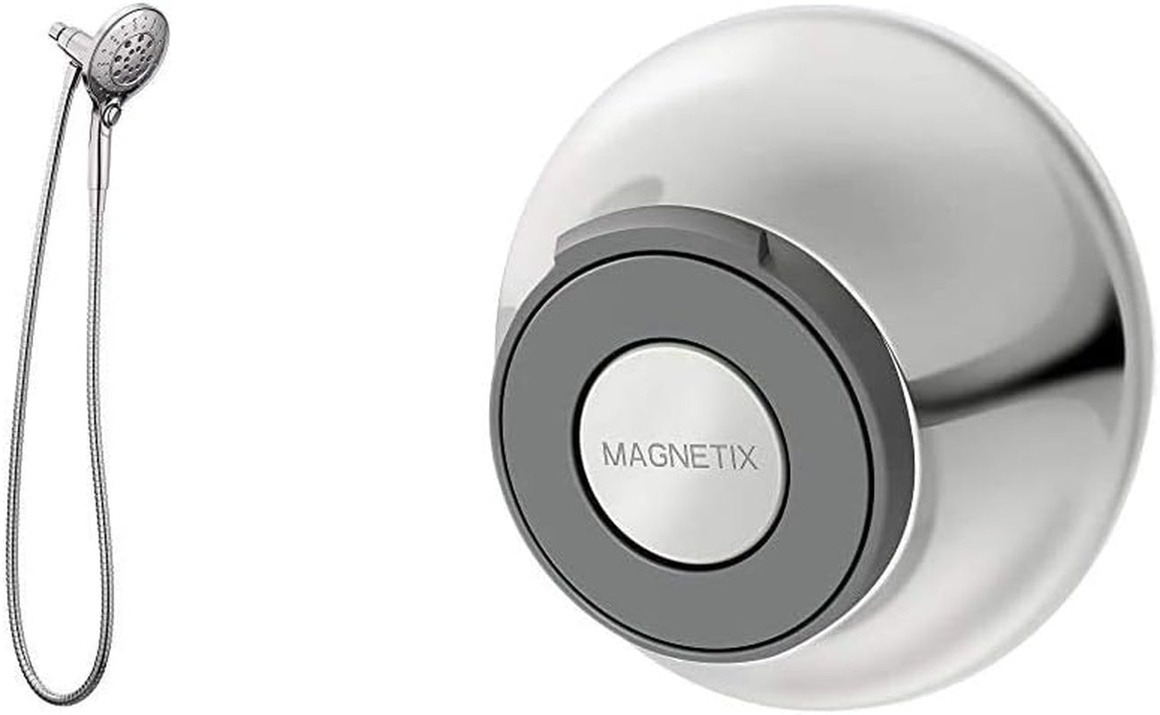 Moen Engage Chrome Magnetix Six-Function 5.5-Inch Handheld Showerhead with Magnetic Docking System, 3662EP