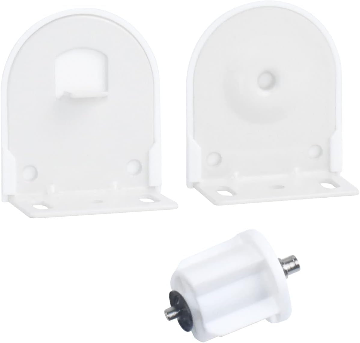 1-1/8" Roller Blind Repair/Hardware Kit, Replacement Brackets Parts, Window Blind Parts Accessories Working with 28Mm round Roller Shade Tubes, 1 Pair, White