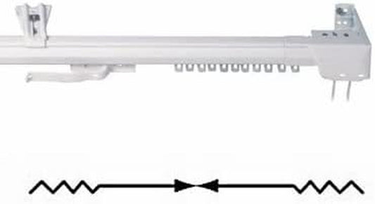 Superfine Traverse One-Way Right Curtain Rod (100" - 180" One Way Draw Right)