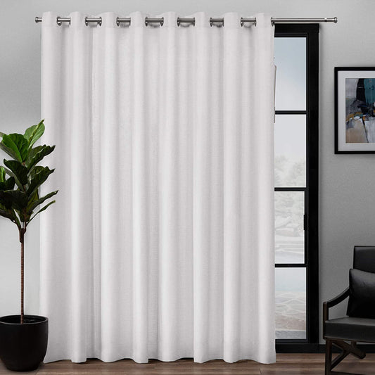 Curtains Loha Single Curtain Panel, 108X84, Winter White  Exclusive Home Curtains   